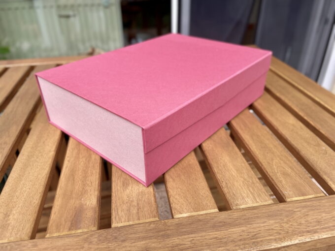 Archivbox – mit feinem Papier bezogen – Bild 2