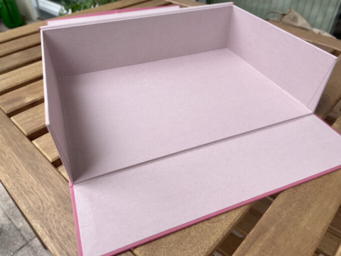Archivbox – mit feinem Papier bezogen – Bild 3